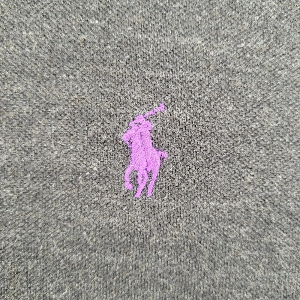 Polo Ralph Lauren Long Sleeve Polo Shirt XXL Charcoal Heather Embroidered Pony‎